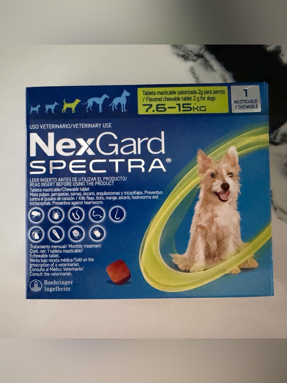 Flea&Tick protection, kills heart worms